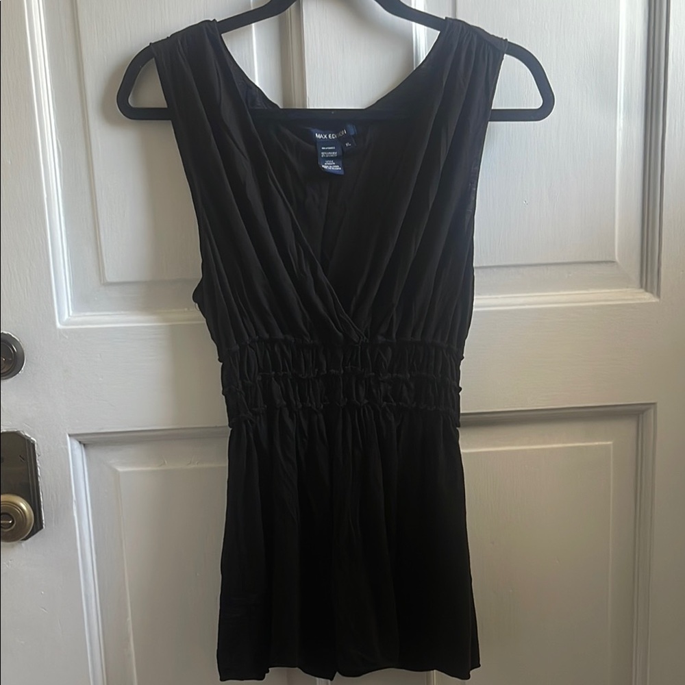 Max Edition Black Sleeveless blouse size XL